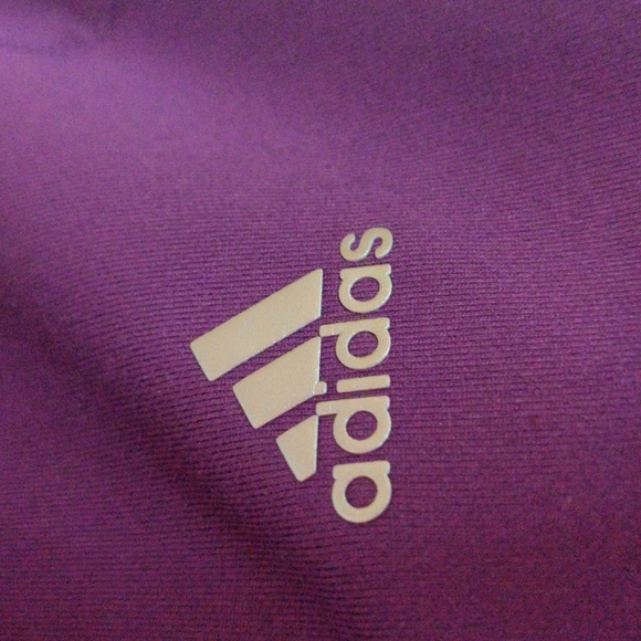 Adidas Climate Pullover Jacket Size S 8-10 Color Grape - Picture 4 of 6